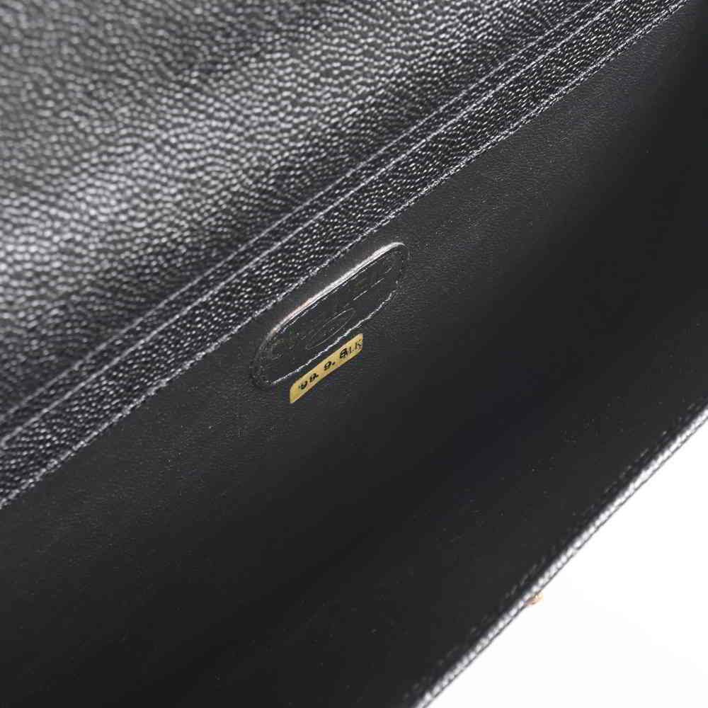 Chanel Caviar Skin Turn Lock Here Mark Business Bag Briefcase Black - Picture 6 of 8